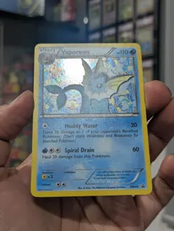 Pokemon Card 2013 VAPOREON BW89 Rare Holo Black Star Promo Black & White NM - Image 3