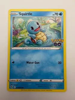 #015/078 Squirtle Normal Common - Pokemon Go English NM - Image 1