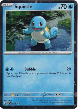 Squirtle 048 - 151 Poster Collection Promo - Pokemon TCG - NM - Image 1