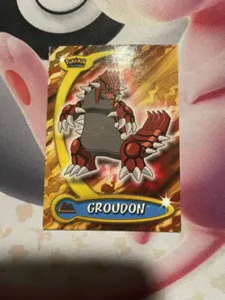Groudon #33 Pokemon Topps Advanced Challenge 2004 RARE Vintage - Image 1