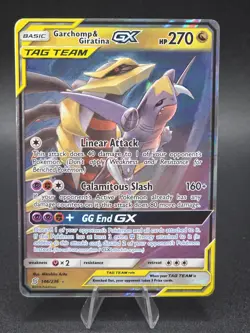 Pokemon TCG Garchomp and Giratina GX 146/236 Unified Minds Tag Team - Image 1