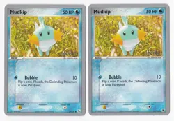 Pokemon TCG: Mudkip - 59/109 - 2004 World Championships - 2 Card Lot NM - Image 1