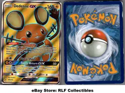 2019 Pokemon, S&M Unbroken Bonds, #195/214 Dedenne GX, Full Art Ultra Rare - Image 1