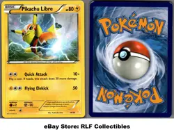 2016 Pokemon, XY Trainer Kit: Pikachu Libre & Suicune, #14/30 Pikachu Libre - Image 1