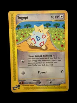 Pokemon TCG Togepi Aquapolis 114/147 Regular LP. - Image 1