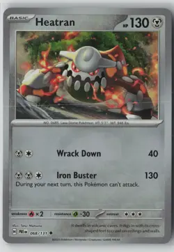 Heatran Master Ball Pattern 068/131 [Uncommon,Holo] Pokemon Prismatic Evolutions - Image 1