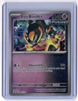 Iron Boulder (Poke Ball Pattern) 046/131 Rare Holo NM Pokemon SV: Prismatic Evol - Image 1