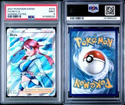 2021 POKEMON SWORD & SHIELD SHINING FATES #072 FULL ART/SKYLA PSA 9 - Image 3