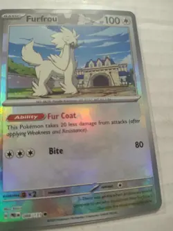 2025 Sv Prismatic Evolutions Holo Pokemon Furfrou Master Ball Reverse 088/131 - Image 2