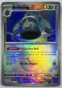Pokemon TCG Bronzong (Poke Ball Pattern) 067/131 Sv: Prismatic Evolutions NM - Image 1