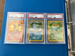 Pokemon TCG Base Set 102/102-Complete Set -Charizard,Blastoise & Venusaur Graded - Image 3