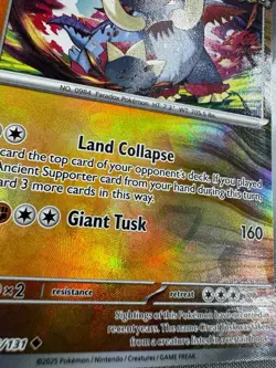 Great Tusk 055/131 Master Ball Reverse Holo SV Prismatic Evolutions Pokemon MINT - Image 3