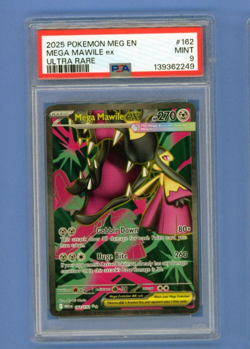 2025 POKEMON MEG EN-MEGA EVOLUTION ULTRA RARE 162/132 MEGA MAWILE EX PSA 9 - Image 1