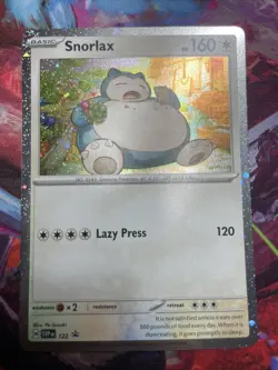 Pokemon TCG Snorlax SVP 122 Cosmos Holo Twilight Masquerade Promo NM (D) - Image 1
