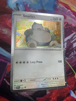 Pokemon TCG Snorlax SVP 122 Cosmos Holo Twilight Masquerade Promo NM (D) - Image 2