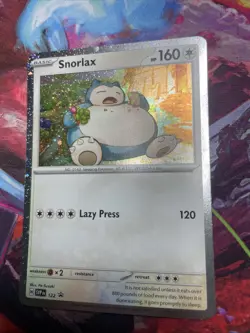 Pokemon TCG Snorlax SVP 122 Cosmos Holo Twilight Masquerade Promo NM (D) - Image 3