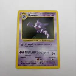 Pokemon TCG - Haunter 29/102 Base Set Uncommon Shadowless WOTC 1999 - LP - Image 1