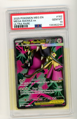 2025 POKEMON MEG EN-MEGA EVOLUTION ULTRA RARE 162/132 MEGA MAWILE EX PSA 10 - Image 1