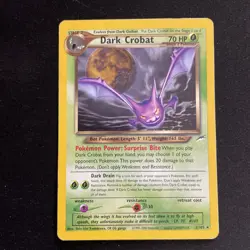 Pokemon TCG Dark Crobat holo Neo Destiny #2/105 Beautiful Swirl - Image 1