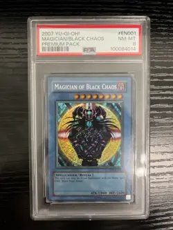 Magician of Black Chaos PP01-EN001 Premium Pack 1 Unlimited PSA 8 Yu-Gi-Oh Card - Image 1