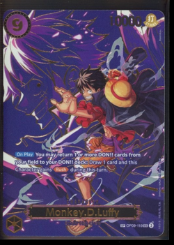Monkey.D.Luffy OP09-119 SP - Carrying on His Will - OP13 - NM+ ENGLISH - Image 1