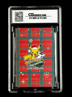 2024 Pokemon CG 10 Pristine SPRIGATITO Christmas Data TCG XMAS Holiday CGC PSA 2 - Image 2