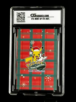 2024 Pokemon CG 10 Pristine MEOWTH Christmas Data TCG XMAS Holiday CGC PSA 2 - Image 2