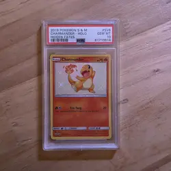 PSA 10 Charmander SV6/SV94 Hidden Fates Baby Shiny Holo Graded Pokemon Card - Image 1