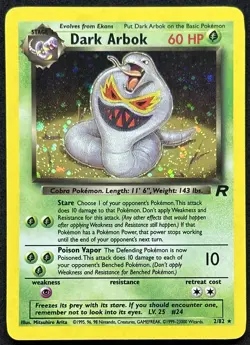 POKEMON~DARK ARBOK~2/82~HOLO~TEAM ROCKET~ENG~NM - Image 1