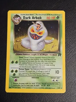 Dark Arbok - 2/82 - Pokemon Team Rocket Unlimited Holo Rare Card WOTC LP - Image 2