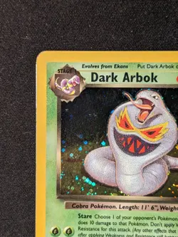 Dark Arbok 2/82 - Team Rocket Unlimited (2000) Vintage WOTC Holo Rare - DMG - Image 3