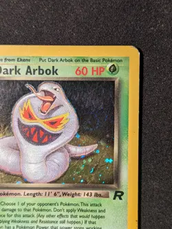 Dark Arbok 2/82 - Team Rocket Unlimited (2000) Vintage WOTC Holo Rare - DMG - Image 4