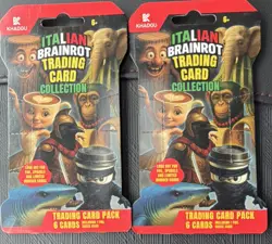 ITALIAN BRAINROT TRADING CARD GAME KHADOU BOOSTER Pack Lot of 2 - Image 1