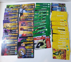 Lot Of (75) 1998 Fleer Marvel Overpower CCG X-Men Expansion Booster Game Cards - Image 1