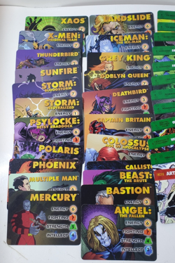 Lot Of (75) 1998 Fleer Marvel Overpower CCG X-Men Expansion Booster Game Cards - Image 2