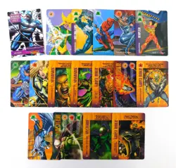 Lot of (41) 1995 Marvel Over Power Card Game Expansion Booster Packs (17 Cards) - Image 4