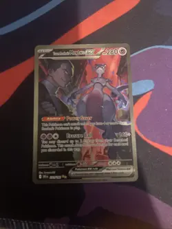 Pokemon TCG Destined Rivals Team Rocket's Mewtwo EX SIR 231/182 - Image 1