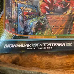 Pokemon Incineroar Ex & Torterra Ex Special Collection Box - English - Sealed - Image 3