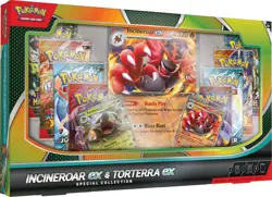 Pokemon TCG Incineroar Ex & Torterra Ex Special Collection Box Destined Rivals - Image 1