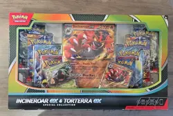 Pokemon TCG Incineroar ex & Torterra ex Special Collection Sealed - Image 1