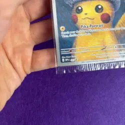 SEALED Pikachu With Grey Felt Hat SVP085 Van Gogh Museum PROMO Pokemon Card - Image 5