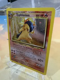Typhlosion 17/111 Neo Genesis Holo Foil Rare Swirl WOTC Pokemon Card 🌀 - Image 2