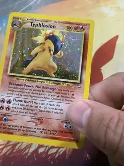 Typhlosion 17/111 Neo Genesis Holo Foil Rare Swirl WOTC Pokemon Card 🌀 - Image 5