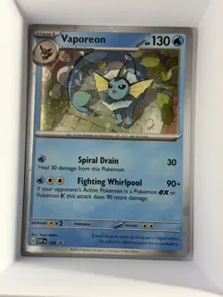 Vaporeon - (Cosmos Holo) Promo SV: Scarlet & Violet Promo Cards 168 NM - Image 1