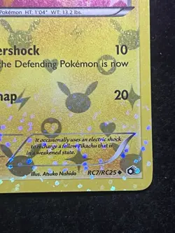 Pikachu Holo Pokemon Card Legendary Treasures Radiant Collection RC7/RC25 P Dent - Image 4