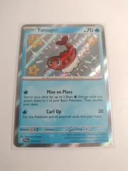 Tatsugiri 127/091 Paldean Fates Shiny Baby Holo Rare Pokemon Card NM - Image 1
