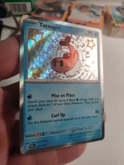 Tatsugiri 127/091 Paldean Fates Shiny Baby Holo Rare Pokemon Card NM - Image 2