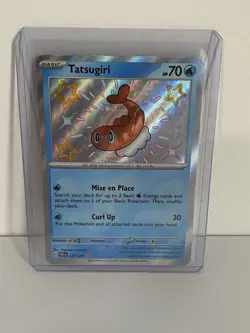 Tatsugiri Paldean Fates Baby Shiny Holo Rare Pokemon Card 127/091 NM Condition - Image 3