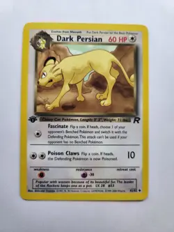 Dark Persian- 42/82 - 1st Edition Team Rocket - Pokemon Card - NM - Image 1