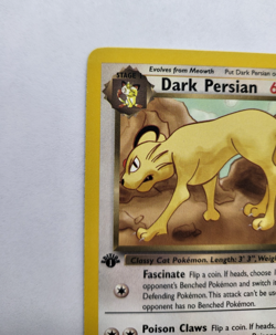 Dark Persian- 42/82 - 1st Edition Team Rocket - Pokemon Card - NM - Image 3